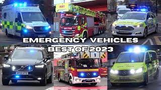 BEST OF 2023 COMPILATION - EMERGENCY VEHICLES RESPONDING - POLICE, FIRE, AMBULANCE [35 Minutes]