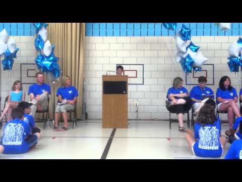 Justin Ma Clearspring Elementary school 5th grade Graduation Speech 2012.MOV