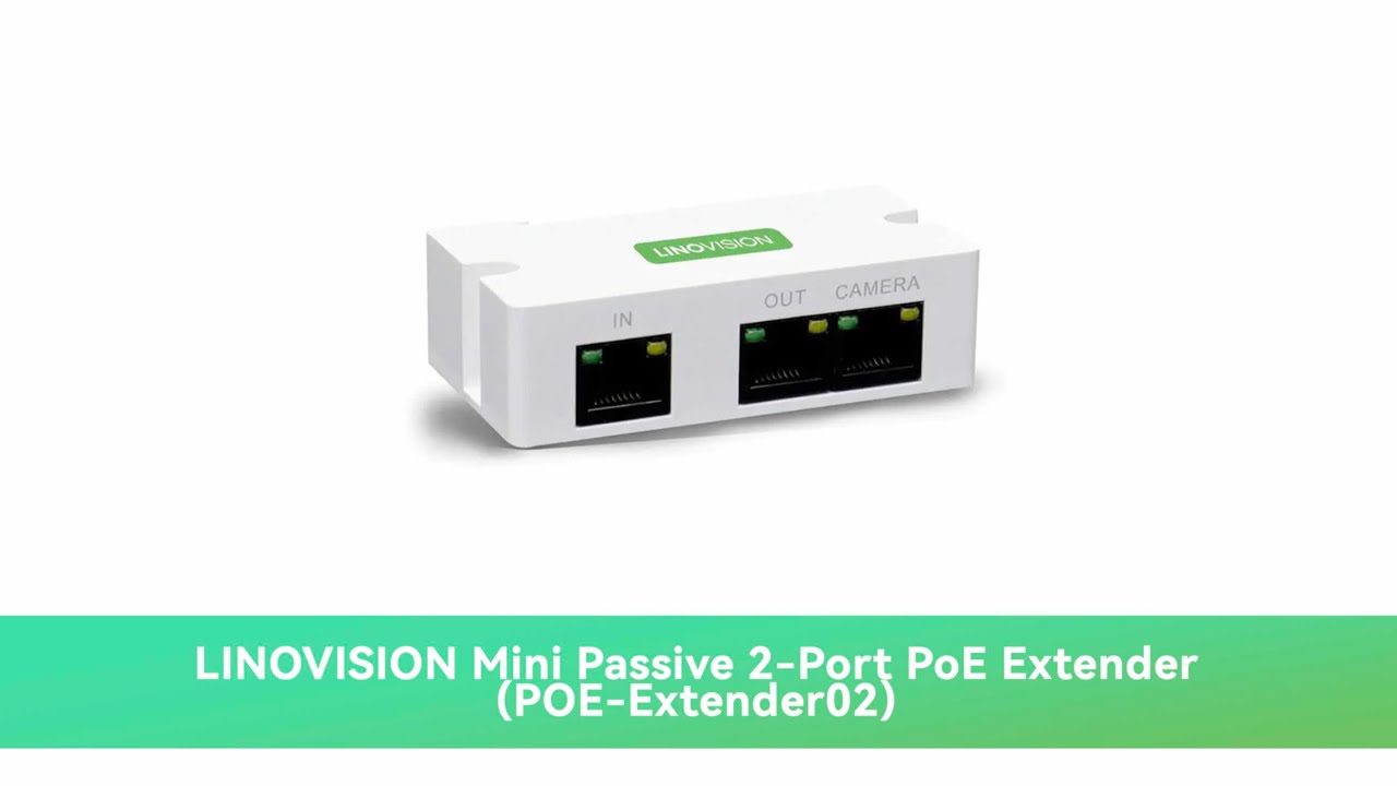 Mini Passive 2 Port POE Switch POE Extender IEEE 802.3af/at POE