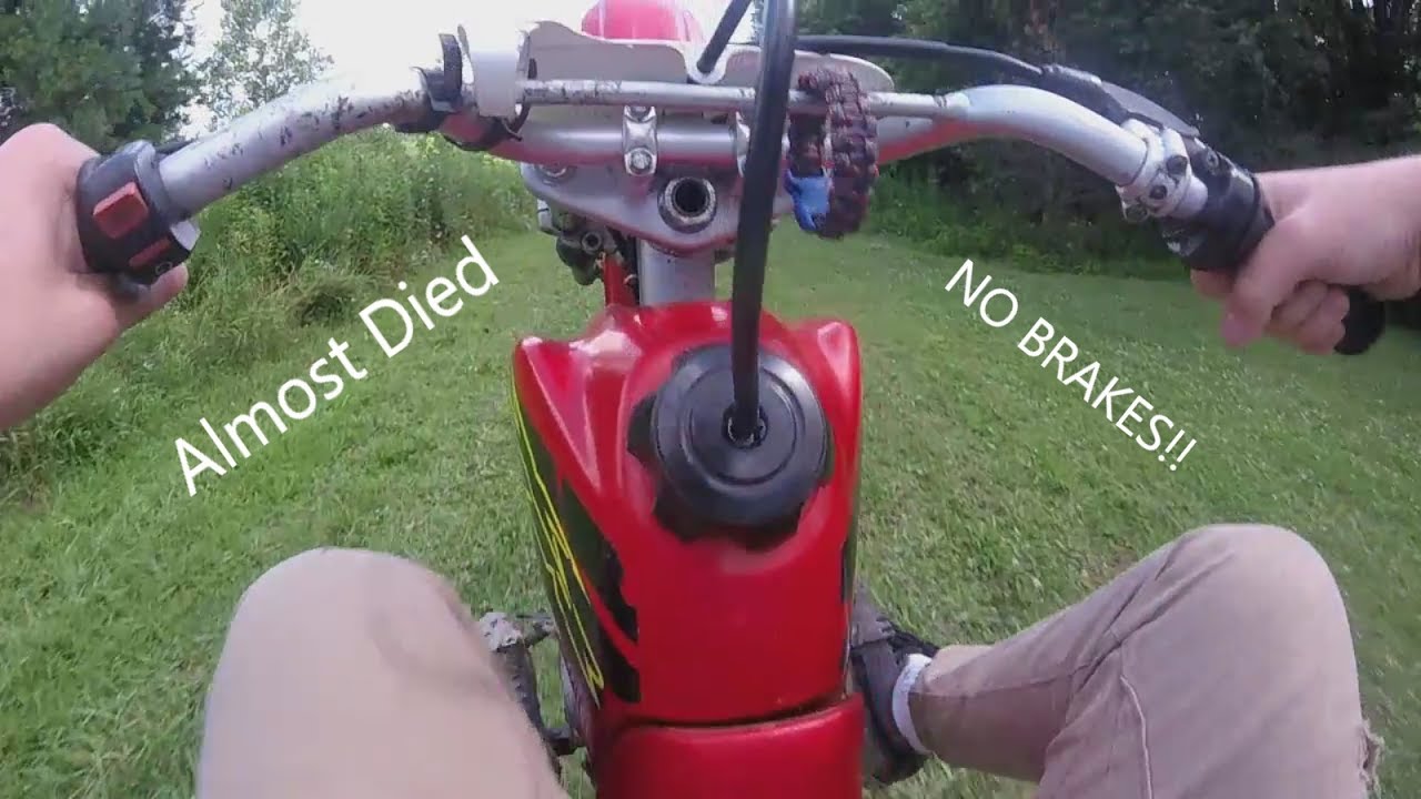 Pitbike Wheelie Practice With No Brakes YouTube