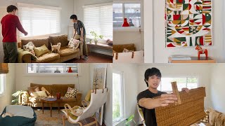 Home Updates | Trying your ideas, decorating the living room & bamboo blinds
