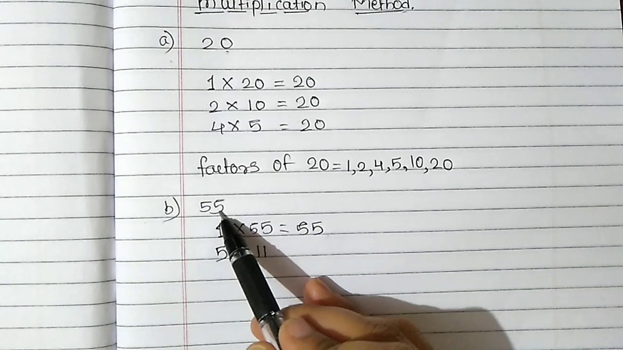 Factors by Multiplication Method