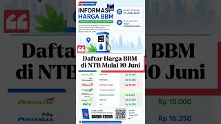 Daftar Harga BBM di Wilayah NTB Per Tanggal 10 Juni 2026