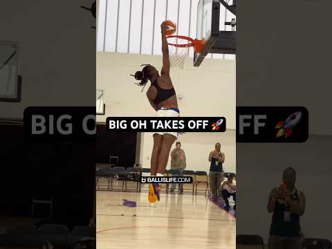 Oliviyah “Big Oh” Edwards warming up for the McDonalds All American dunk contest!