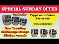 🔥 WEEKEND OFFER! Special collection Most useful Multiusage stroage container set /Restocked Pappaya 