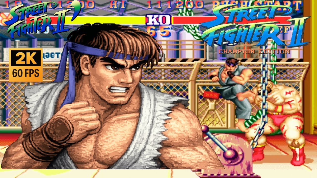 Street Fighter II Champion Edition – Ryu 2K 60FPS Gameplay | Classic Arcade Master