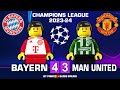 Bayern vs Manchester United 4-3 • Champions League 2023/24 • Onana Mistake and Goals Lego Football