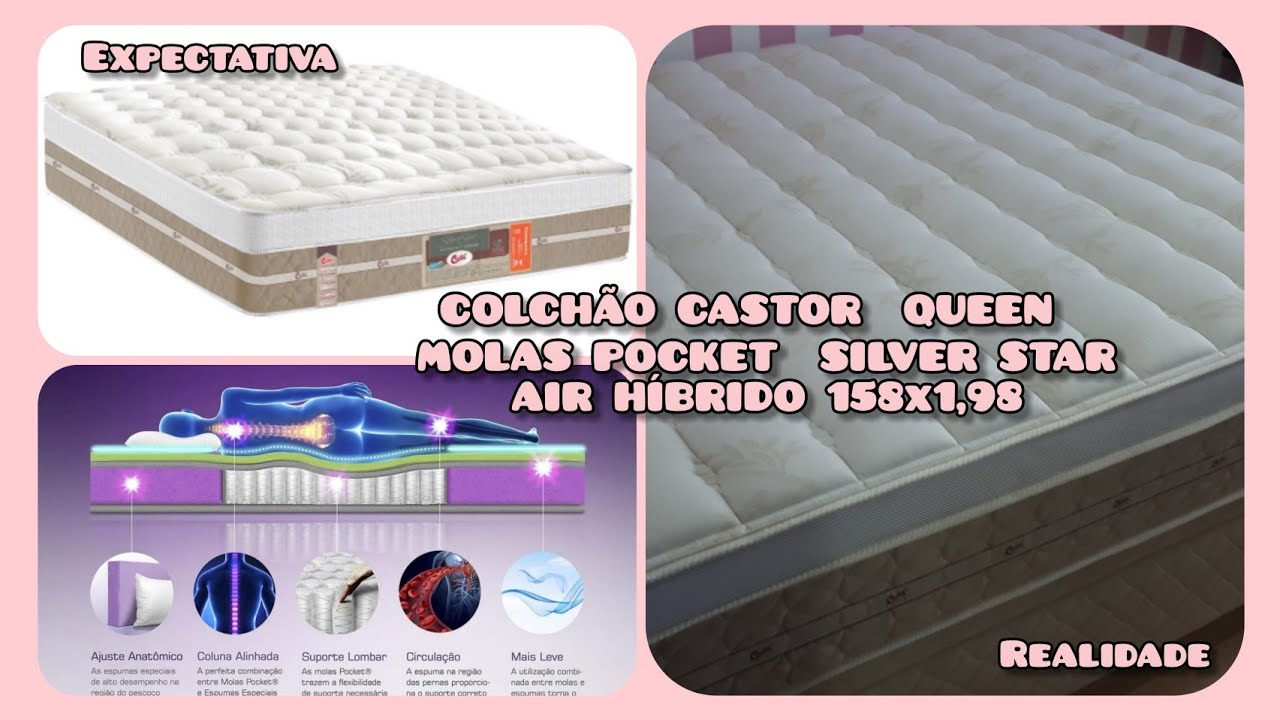 Colchão Castor Queen Silver Star Air Double Face Tecnopedic