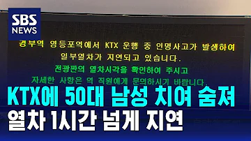 KTX에 50대 남성 치여 숨져 열차 1시간 넘게 지연 SBS