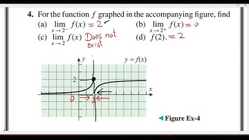 Calculus 1 Ex # 1.1 Q # 4 Limits and Continuity