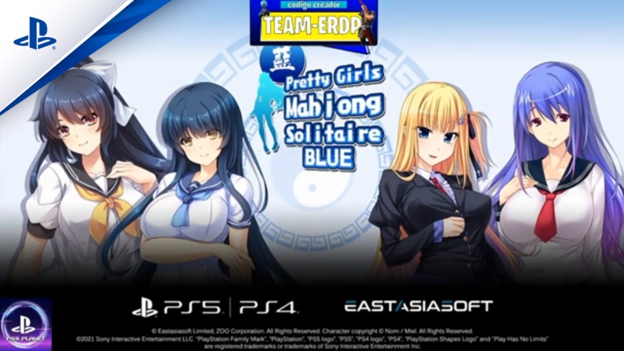 Pretty Girls Mahjong Solitaire Blue- Official Trailer PS5 -
