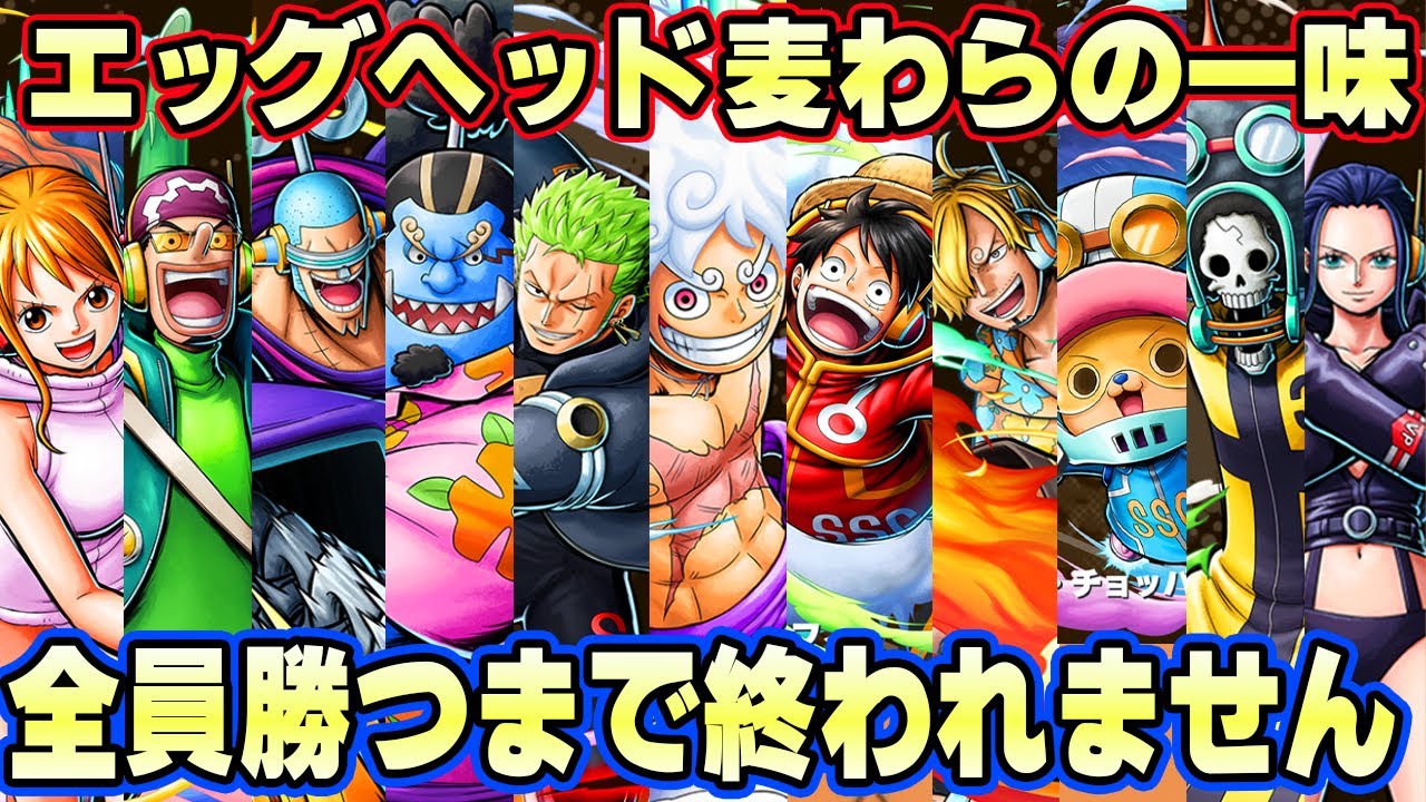 エッグヘッド麦わらの一味全員勝てるまで終われません！【バウンティラッシュ】