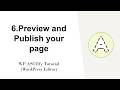 6.Preview and Publish your page - WP ASCIIfy Tutorial (WordPress Editor)