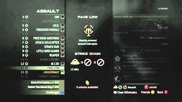 MW3 Multiplayer Menu! : Perks, Guns, Killstreaks, Death Streaks!