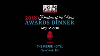 2018 Freedom of the Press Awards (in full)
