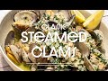 White wine  garlic steamed clams
