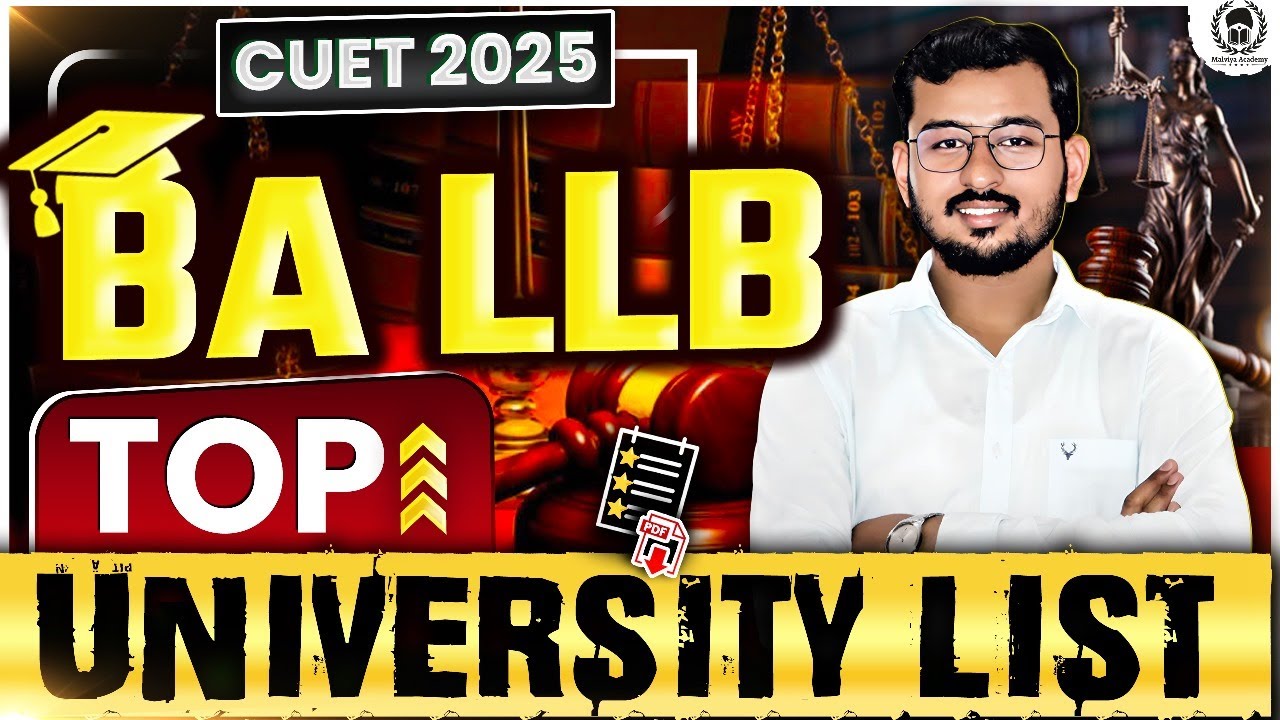 📊 Top BALLB Universities under CUET 2025 | Top 20 Law Universities 🎓