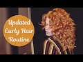 WAVY HAIR ROUTINE | Curly Girl Method | denman brush & finger coiling