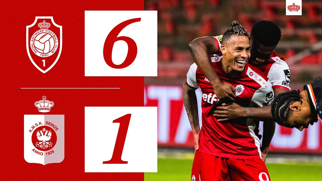 chiêm bao thấy cứt HIGHLIGHTS I R ANTWERP FC 6-1 KMSK DEINZE I CROKY CUP 1/32 I 2024-25