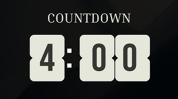 ⏲️ 4 Minute Timer ⏳ | Countdown for Focus & Productivity ⏰ Boost Your Efficiency 🚀|#4mintimer #timer