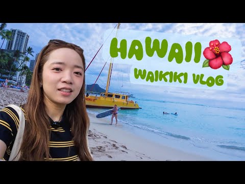 [Hawaii Vlog] My third trip to Oahu! A super chill 24 hours! A day of walking, eating, eating Ima...
