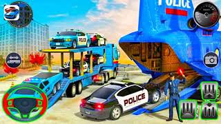 US Police CyberTruck Car Transporter: Cruise Ship - Android GamePlay - Car Transporter Android screenshot 5