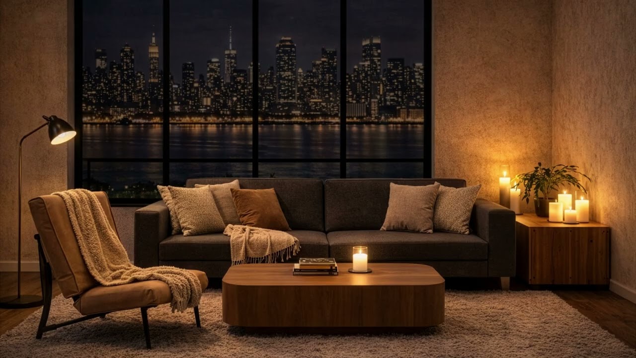 Cozy Night | Calm Evening Sounds 🌙Relaxing Lo-fi Guitar for Study, Work and Sleep [100 Min] 🎸