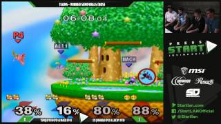 Press Start Day 2 - Teams - Winner Semis: TSM|Leffen & MacD vs C9|Mang0 & Lucky