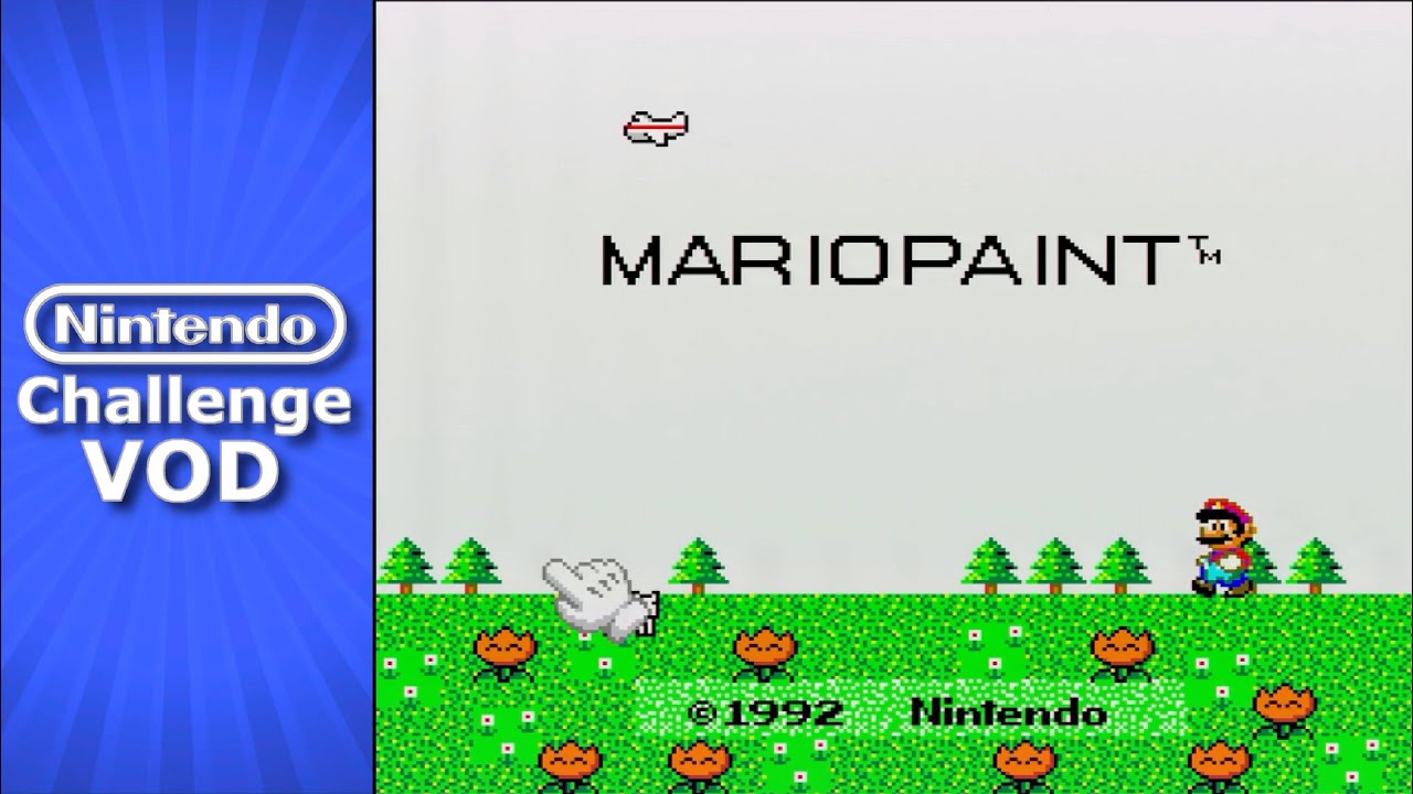 [VOD] Beating EVERY Nintendo Game Mario Paint Game 289 YouTube