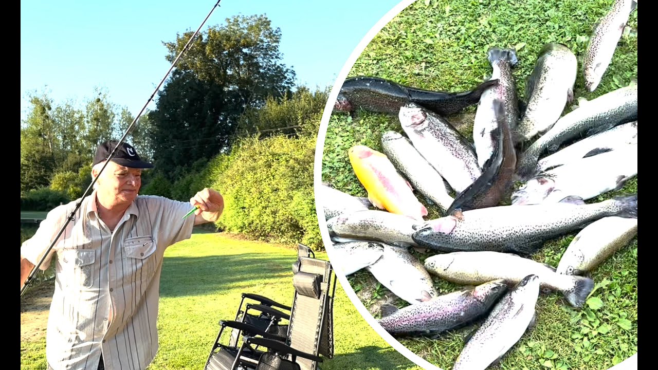 Journée de pêche à la truite pour ce retraité