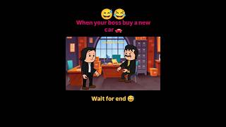 when your boss buys a new car 🚗|| corporate || #corporate #shorts