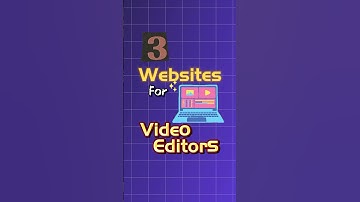 Top 3 Websites for Video Editors | 2025 |✍️ #shorts #tech #videoeditor