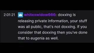 Reagan Agrees That I Never Doxxed Her