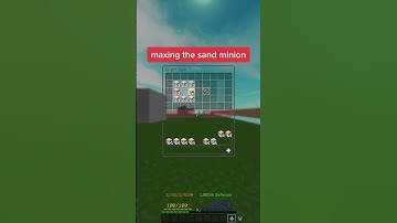 Maxing the sand minion in hypixel skyblock 💰 #shorts