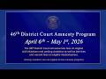 46th District Court Amnesty Program: From April 6th to May 1st, 2026