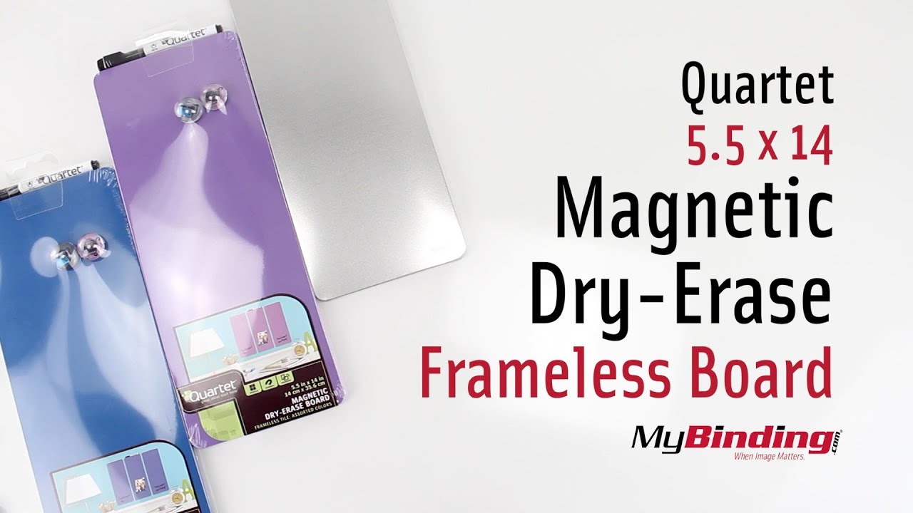 Quartet 5.5" x 14" Magnetic Dry Erase Frameless Board