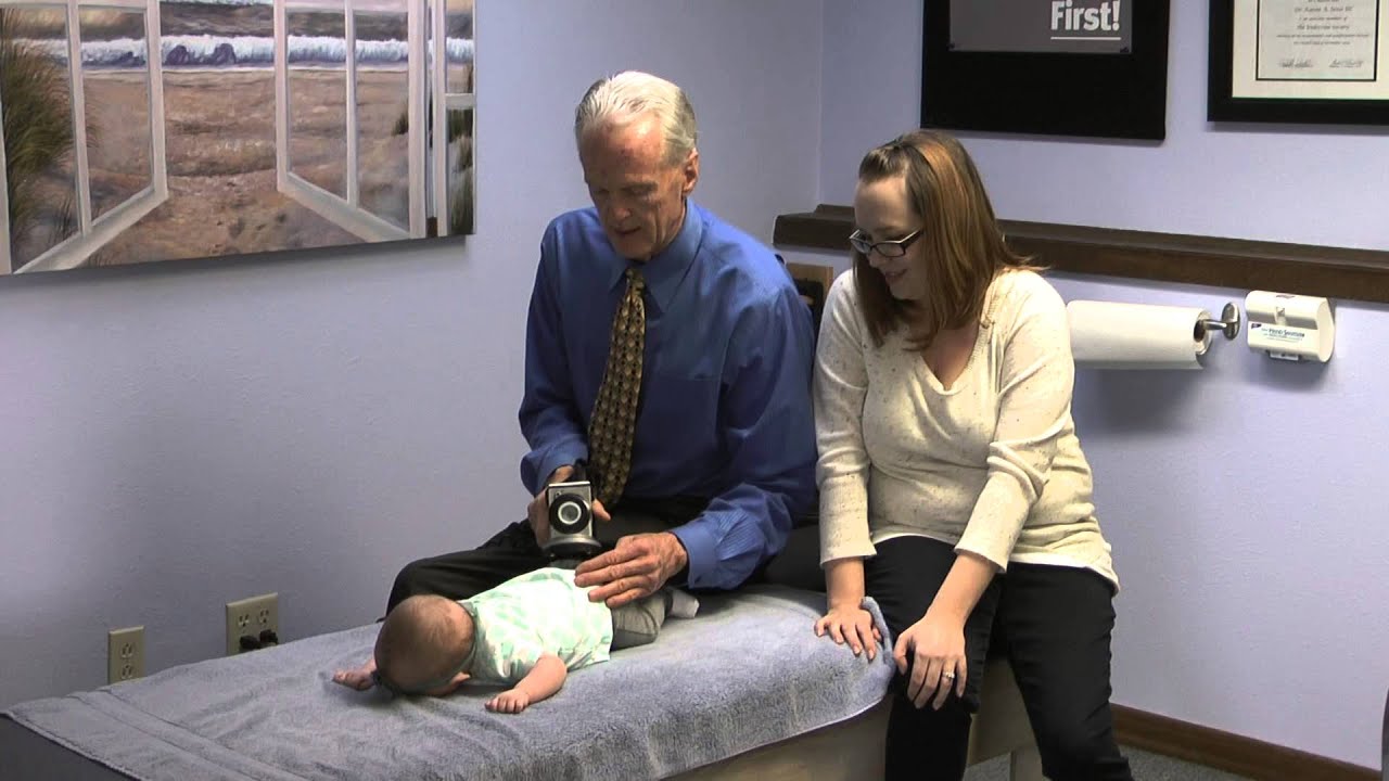 Spokane Chiropractor Adjustment of 2 Month Old Infant YouTube