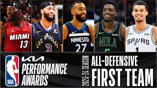 The BEST Of The 2023-24 Kia NBA All-Defensive First Team!