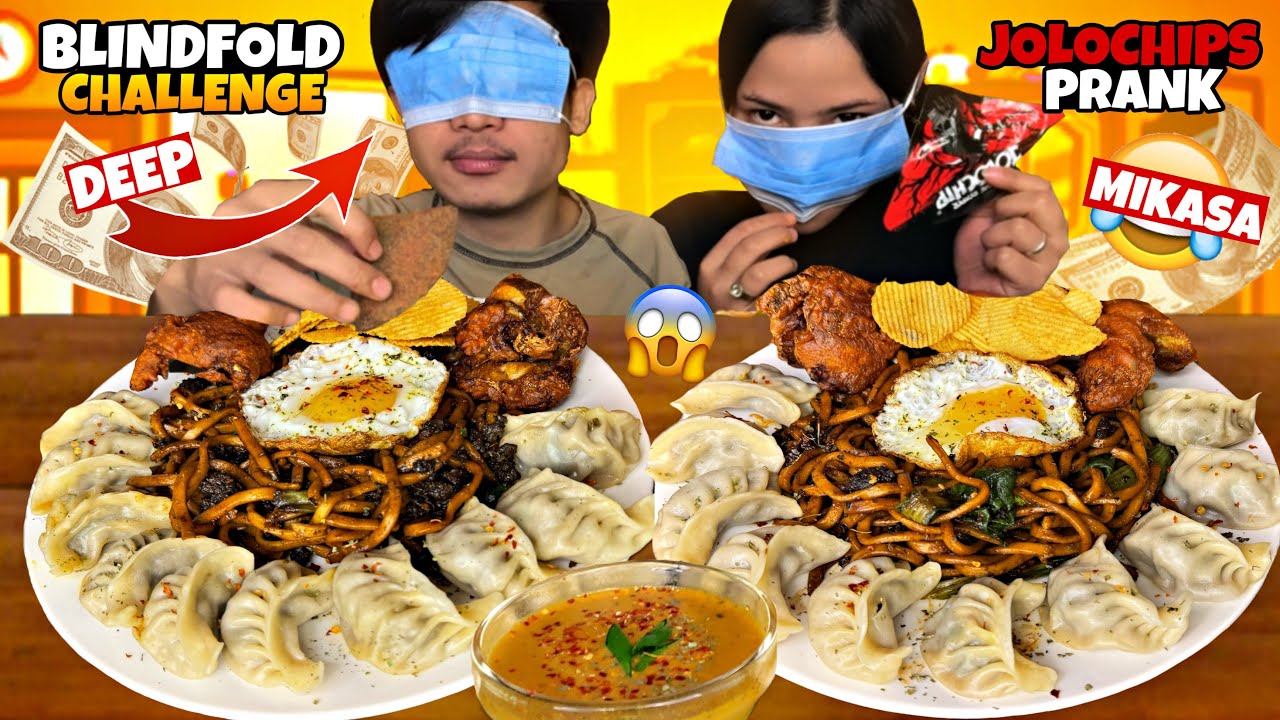 @Mikasafoodie Tried JOLOCHIPS Prank🤣🔥| BlindFold Challenge | Winner Gets 5000 Cash Loser Gets Slap