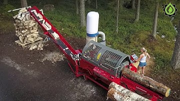 Fastest Automatic Firewood Processing Machine | Dangerous Big Chainsaw Cutting Tree machines #19