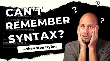 Stop Trying to Learn By Memorizing Syntax