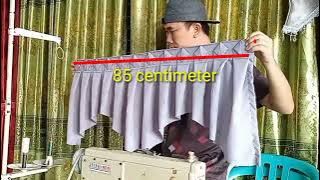 Tutorial gorden cara menjahit tirai atas jendela #tutorialtutorialgordenchannel