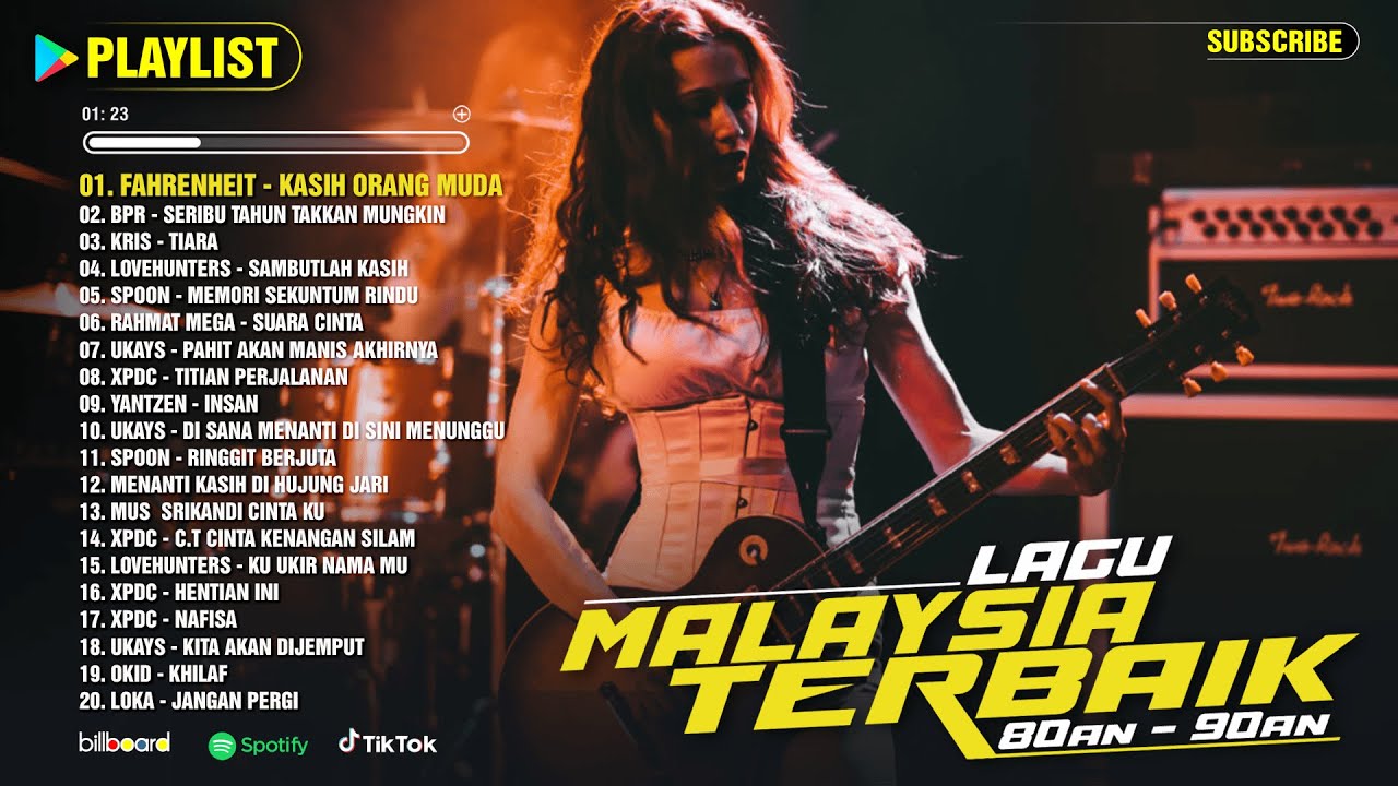 Koleksi Lagu Rock Kapak Terbaik 90-an🎸 Lagu Malaysia Slow Rock Terbaik dan Terpopuler Nostalgia 90an