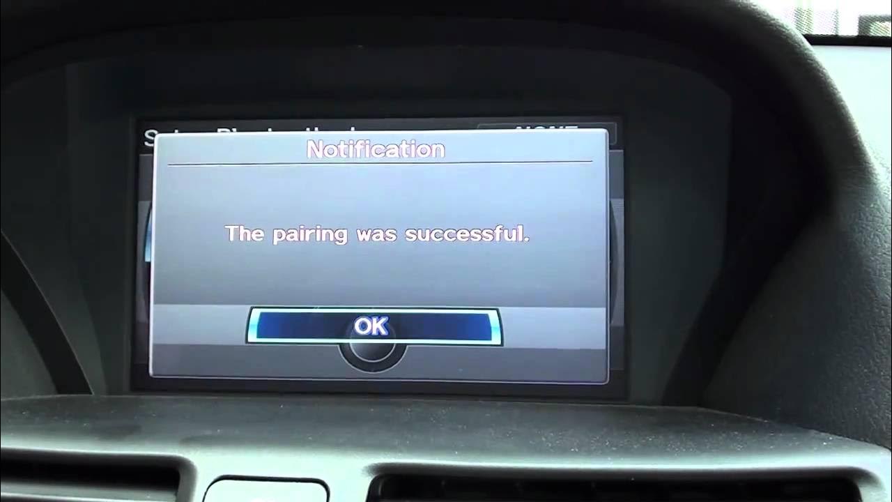 How to connect bluetooth phone to a Acura TL - YouTube