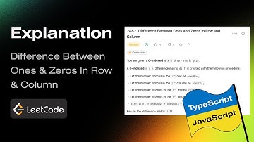 Leetcode: 2482. Difference Between Ones and Zeros in Row and Column Explained