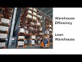 Warehousing in supply chain management. Lean warehouse operation. Efficient warehouse management.