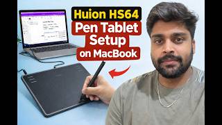 Huion HS64 Pen Tablet Setup on MacBook | Microsoft OneNote & Epic Pen Full Guide (Hindi)