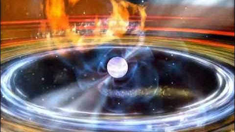 Artistic animation of a pulsar pulling matter from a nearby star