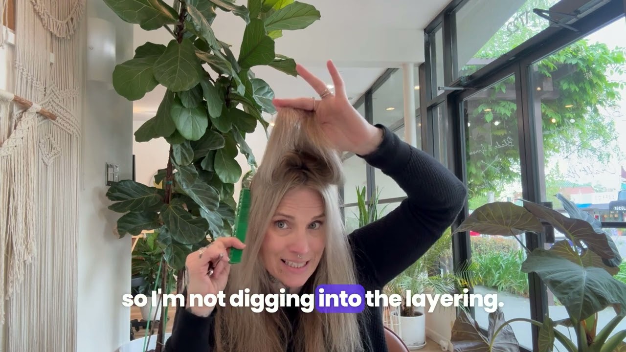 Do It Yourself -How To Trim Fine Hair Crown Layers, 9 mins