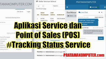 Aplikasi Service dan Point of Sales (POS) #Tracking Status Service